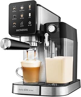 MONDIAL, Cafeteira Espresso Automática Dolce Latte 20 bar, Preto/Inox 1250W, 220V - CCL-01