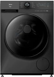 Lavadora de Roupas Midea Slim 11kg HealthGuard Smart Inverter Água Fria e Quente Titanium MF201W110WB/GK-01