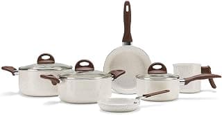 Brinox - Jogo de Panelas Antiaderente Ceramic Life 6 Peças Smart Plus - Vanilla