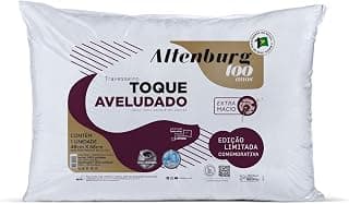Altenburg Travesseiro Toque Aveludado 100 Anos 48x68cm, Branco