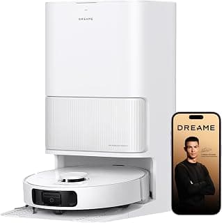 Dreame D20 Ultra Aspirador robô e Mopa, Sucção 13.000Pa, esvaziamento automático, limpeza automática da mopa, elevação da mopa, detecção ultrassônica de tapetes, fácil manutenção, 127v