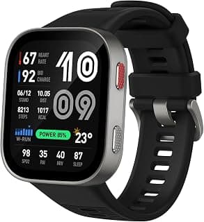 Relógio Smartwatch Amazfit Bip Max Amoled 2,07, bateria de 20 dias,mais de 150 esportes,resistência de 5 ATM, Android e iOS (Black)